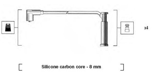 MAGNETI MARELLI Sytytysjohtosarja 941185340786